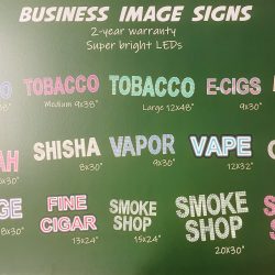 SMOKE SHOP BUSINESS IMAGE SIGN