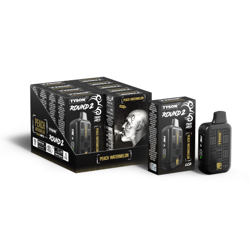 TYSON 2.0 ROUND 2 5% DISPOSABLE 7500 PUFFS BOX OF 10