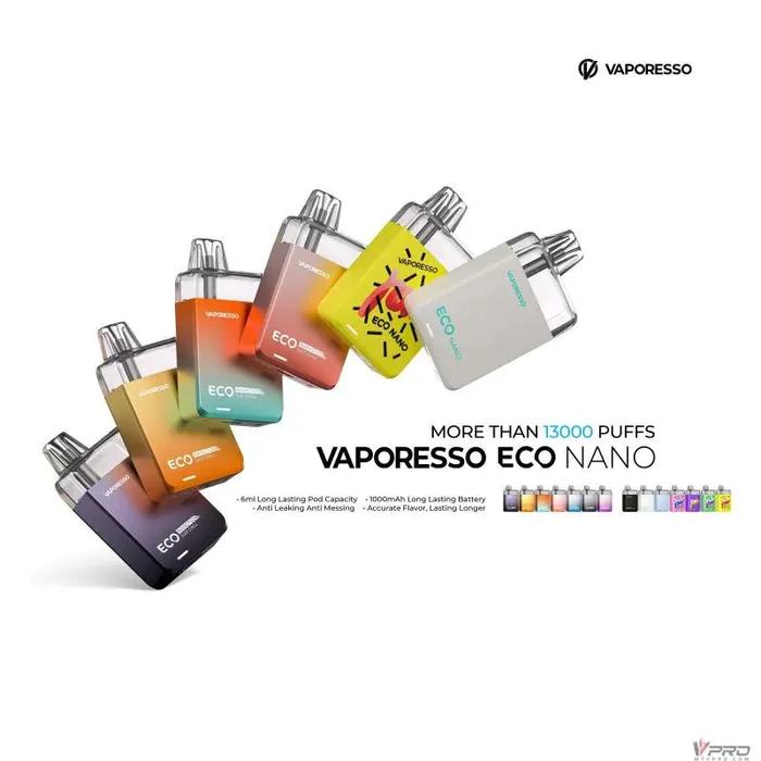 VAPORESSO ECO NANO KIT (13000 PUFFS PER POD)