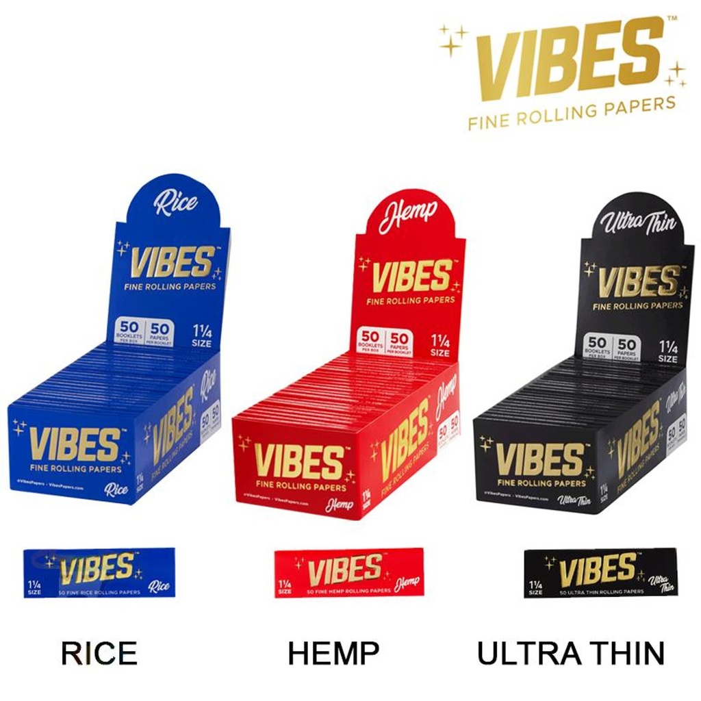 VIBES 1 1/4 ROLLING PAPERS