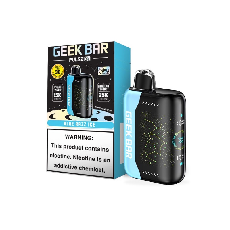 GEEK BAR PULSE X DISPOSABLE 5% 25K PUFFS BOX OF 5