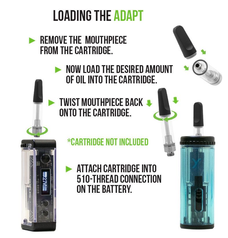 EXXUS ADAPT TRANSPARENT CARTRIDGE VAPORIZER