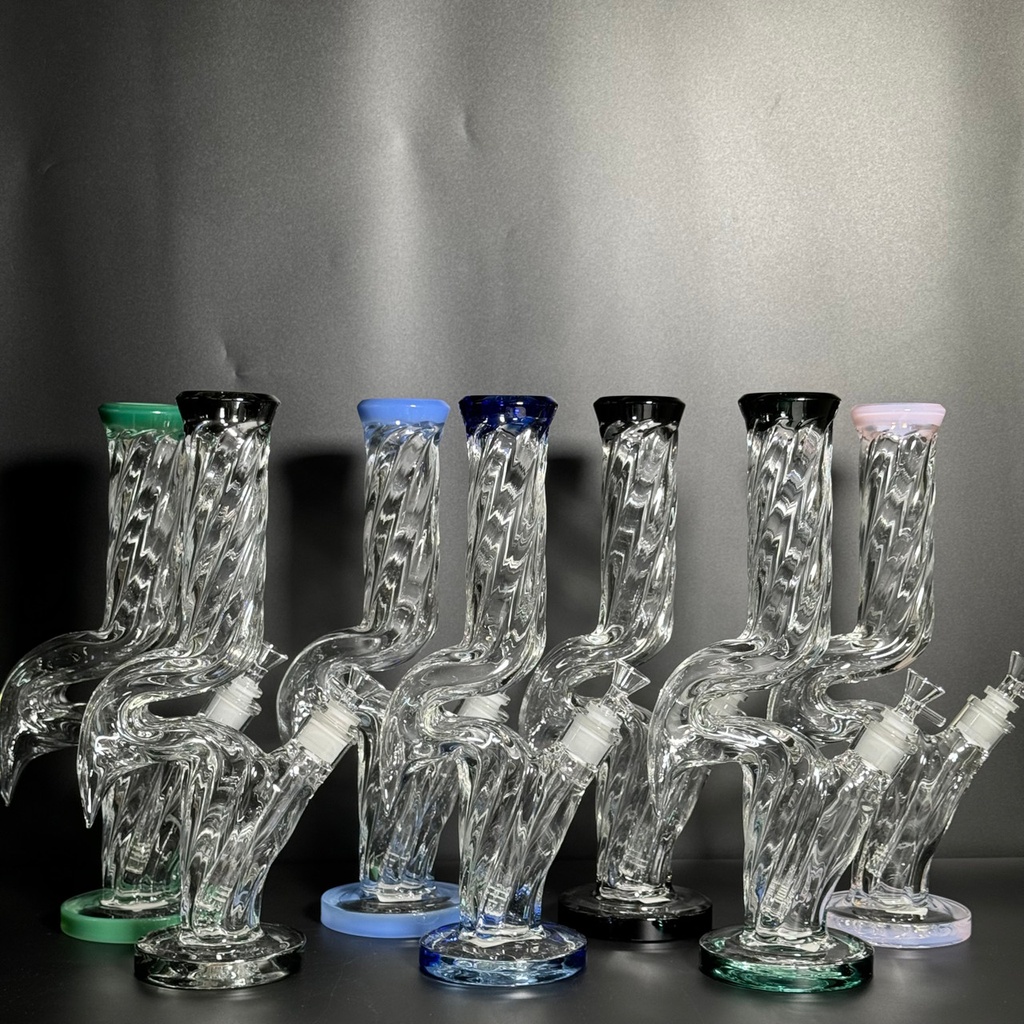 GLASS WATER PIPE XT-0071 ASSORTED COLORS
