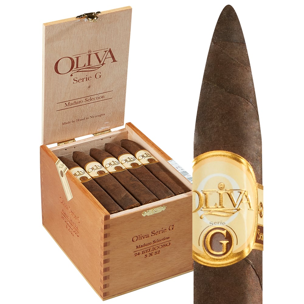 OLIVA SERIE G MADURO BELICOSO 5X52 (24)