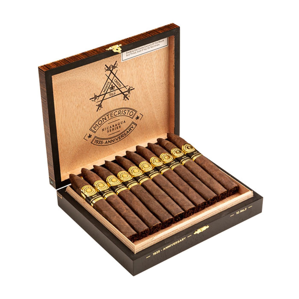 MONTECRISTO 1935 ANNIVERSARY NICARAGUA ESPESSO CIGARS 60X5 1/2 (10)