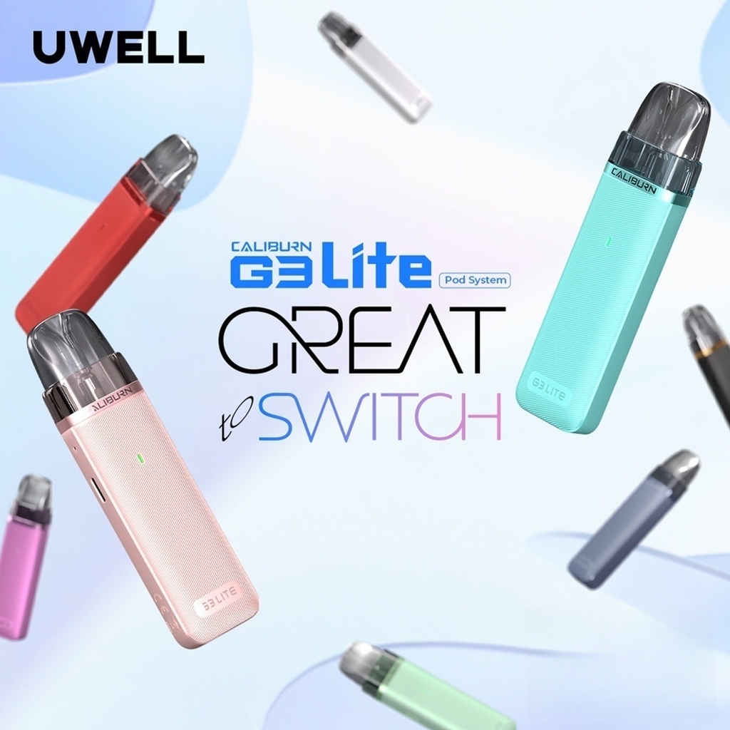 UWELL CALIBURN G3 LITE 1200MAH POD SYSTEM STARTER KIT