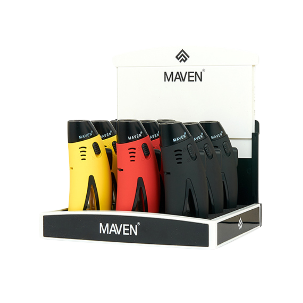 MAVEN RAZOR TORCH LIGHTER BOX OF 9