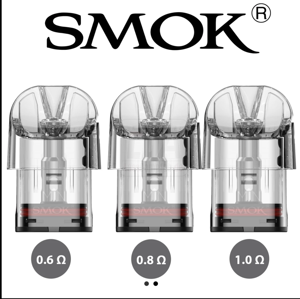 SMOK NOVO Pod-CLEAR MESHED 3ML REPLACEMENT CARTRIDGE POD