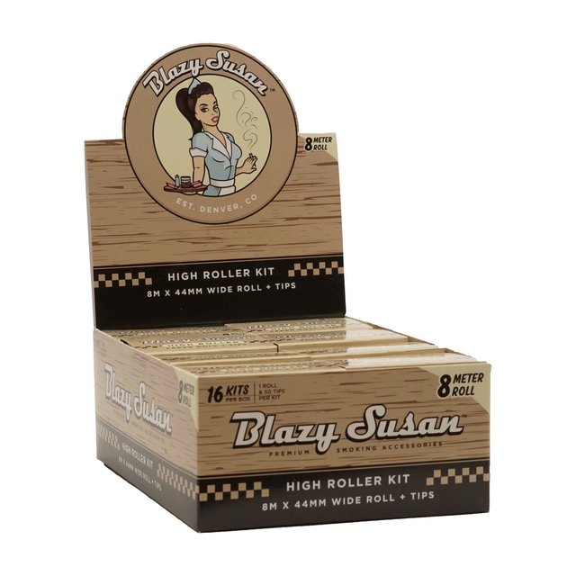 BLAZY SUSAN UNBLEACHED HIGH ROLLER KIT 8 METERS BOX OF 16