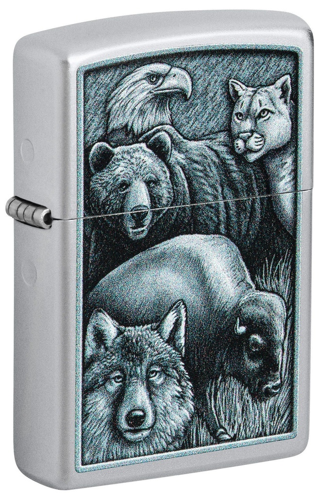 ZIPPO LIGHTER FIERCE ANIMALS DESIGN 46237