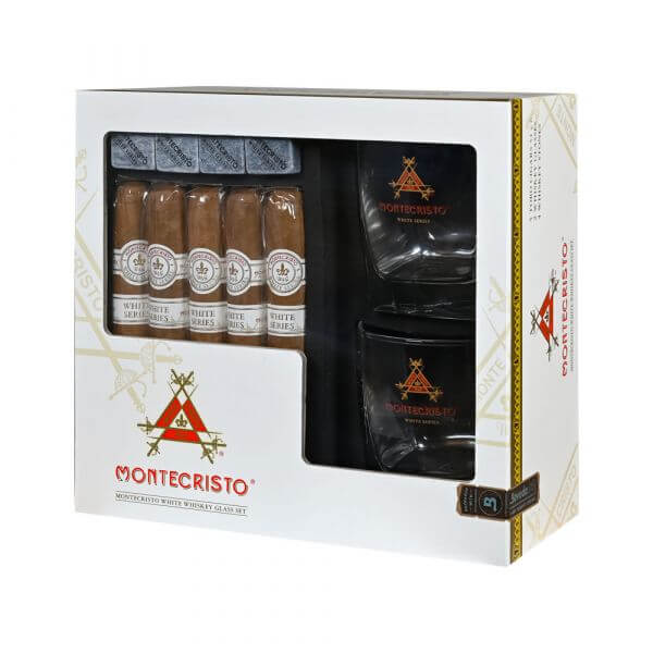 MONTECRISTO WHITE WHISKEY GLASS SAMPLER TORO (5)