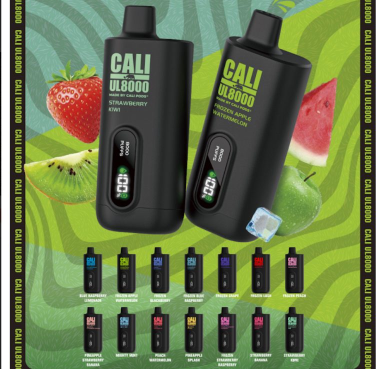 CALI UL8000 ZERO NICOTINE DISPOSABLE BOX OF 6