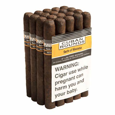 CUBAN ROUNDS TORO MADURO BUNDLE 6X50 (20)