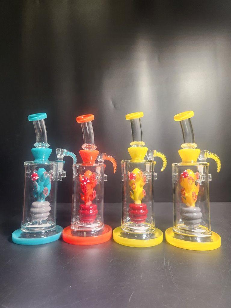 GLASS WATER PIPE BS02G ASSORTED COLORS