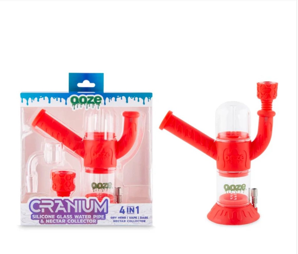 OOZE CRANIUM SILICONE WATER PIPE & NECTAR COLLECTOR