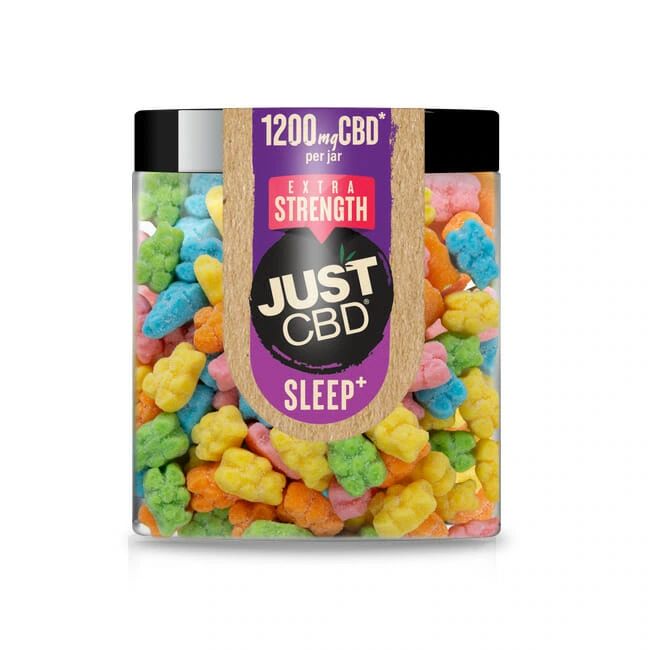 JUST CBD SOUR BEAR GUMMIES EXTRA STRENGTH 1200 MG