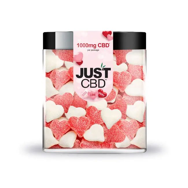 JUST CBD SOUR BEAR GUMMIES SWEET HEART 1000 MG