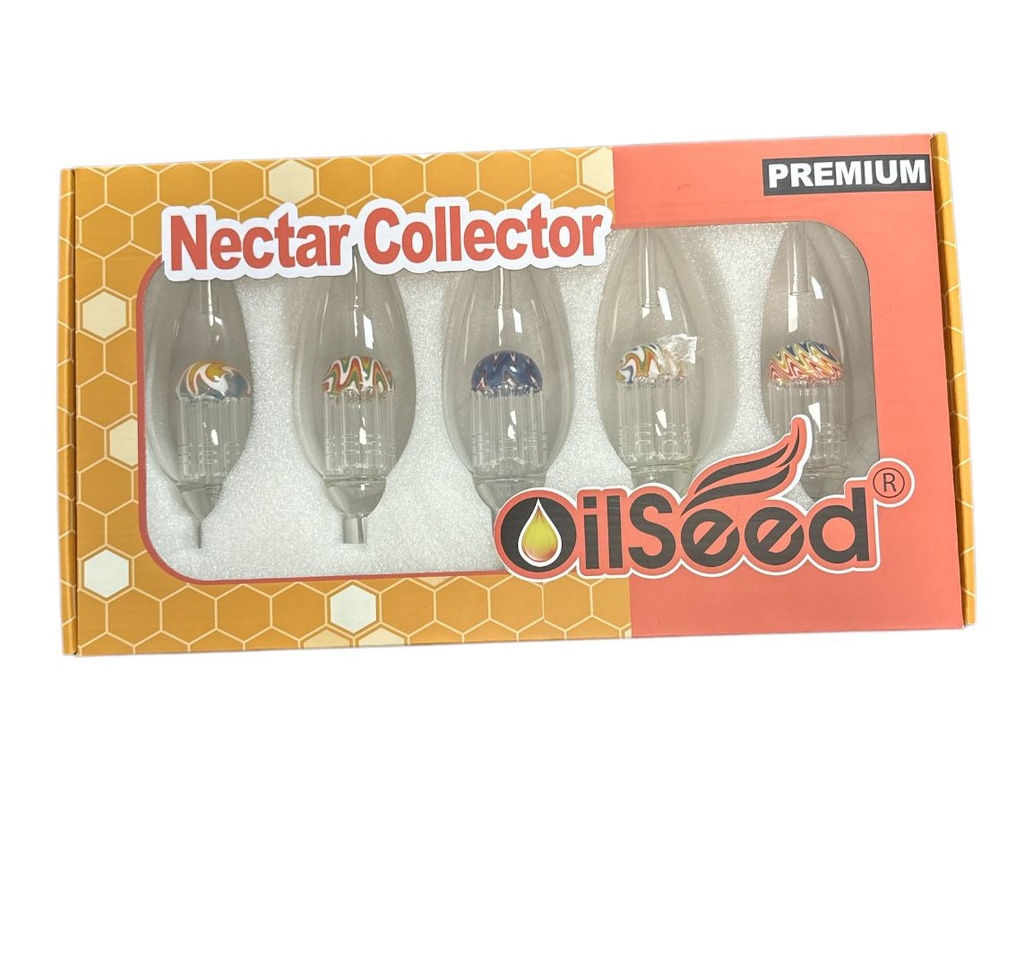 OILSEED WIG WAG GLASS BULB NECTAR COLLECTOR BOX OF 5