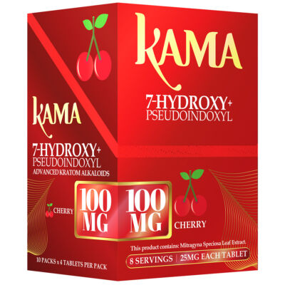 KAMA 25MG 7-HYDROXY + PSEUDOINDOXYL KRATOM BLISTER CAPSULES 4CT