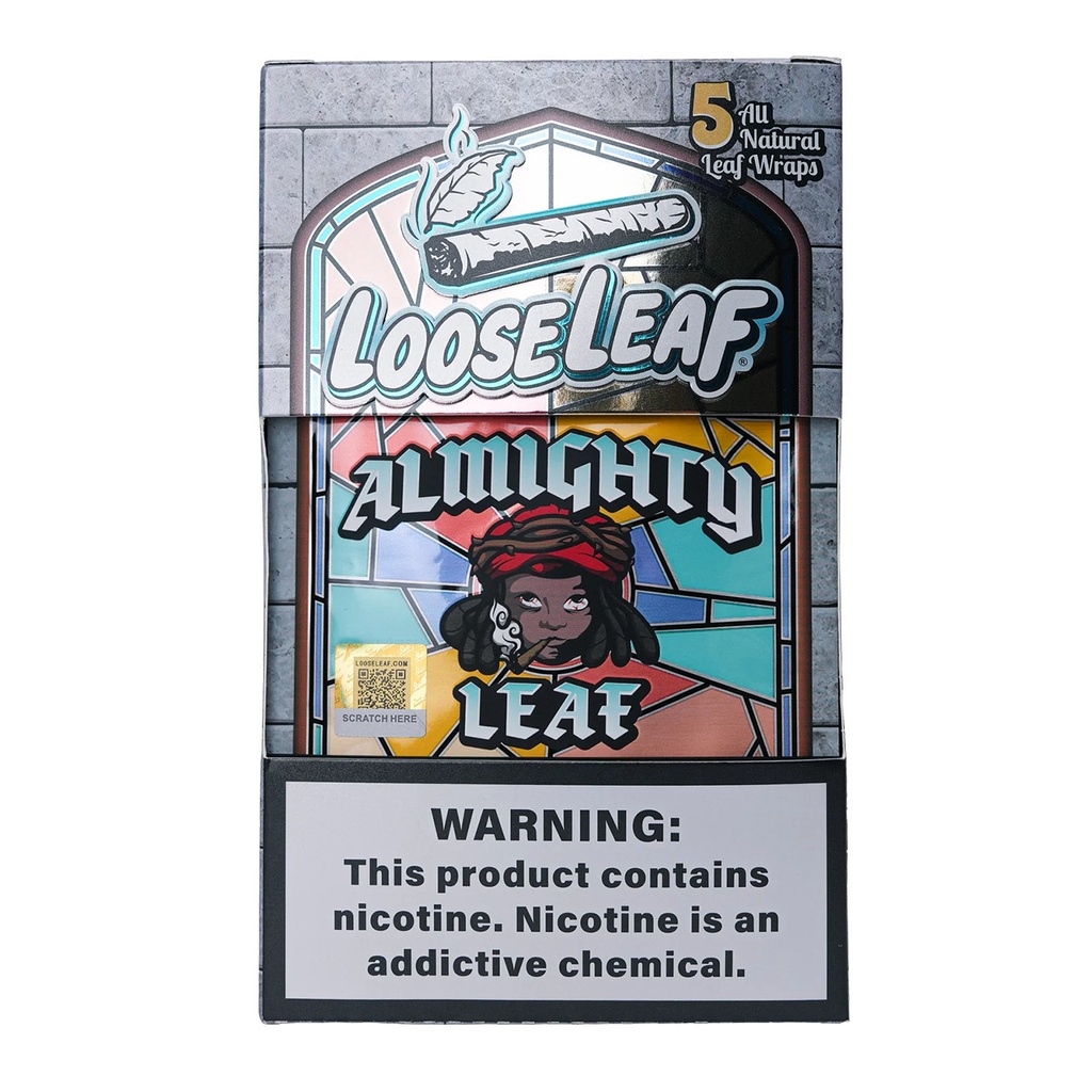 LOOSE LEAF CHIEF KEEF- ALMIGHTY LEAF WRAPS 5CT BOX OF 8