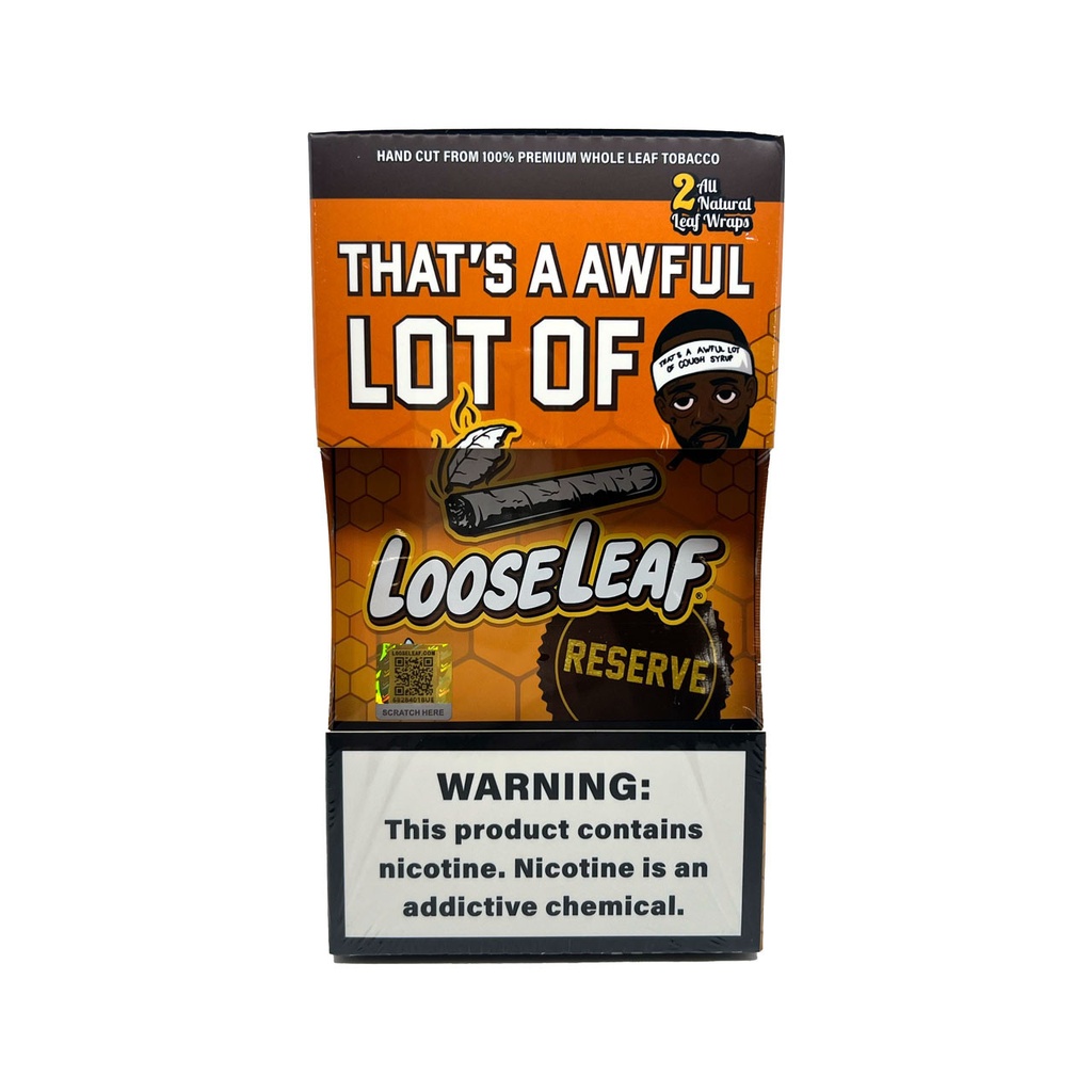 LOOSE LEAF THATS A AWFUL LOT OF RESERVE LEAF WRAPS 2CT BOX OF 20