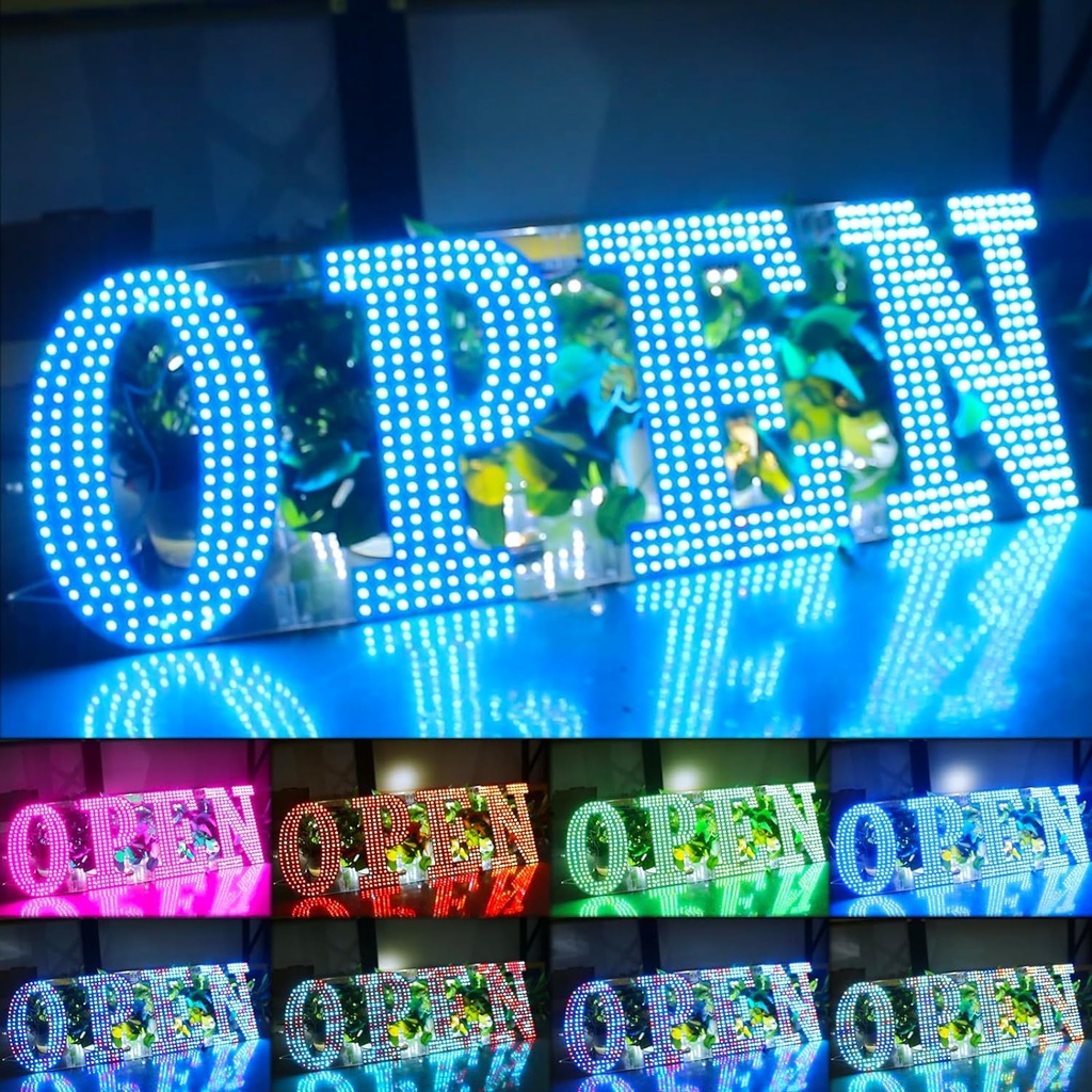 BUSINESS IMAGE SIGN RGBW WAVE MUDIAM OPEN