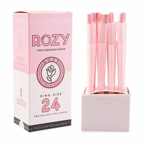 ROZY KING SIZE PINK PRE-ROLLED CONES 24CT