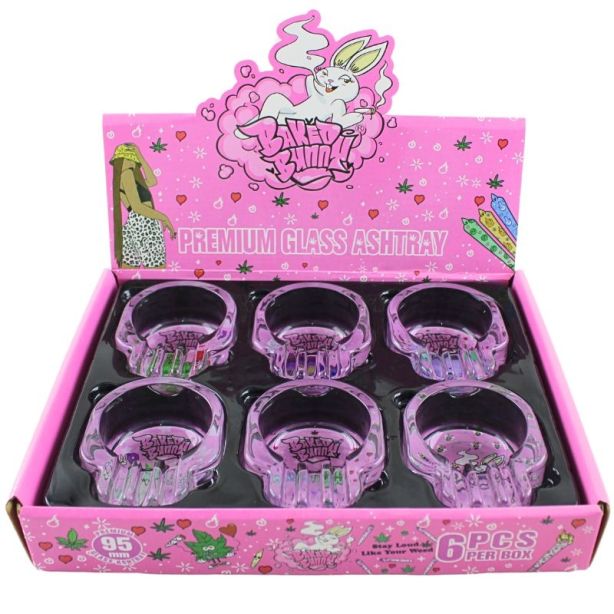 PREMIUM GLASS ASHTRAY BAKED BUNNY