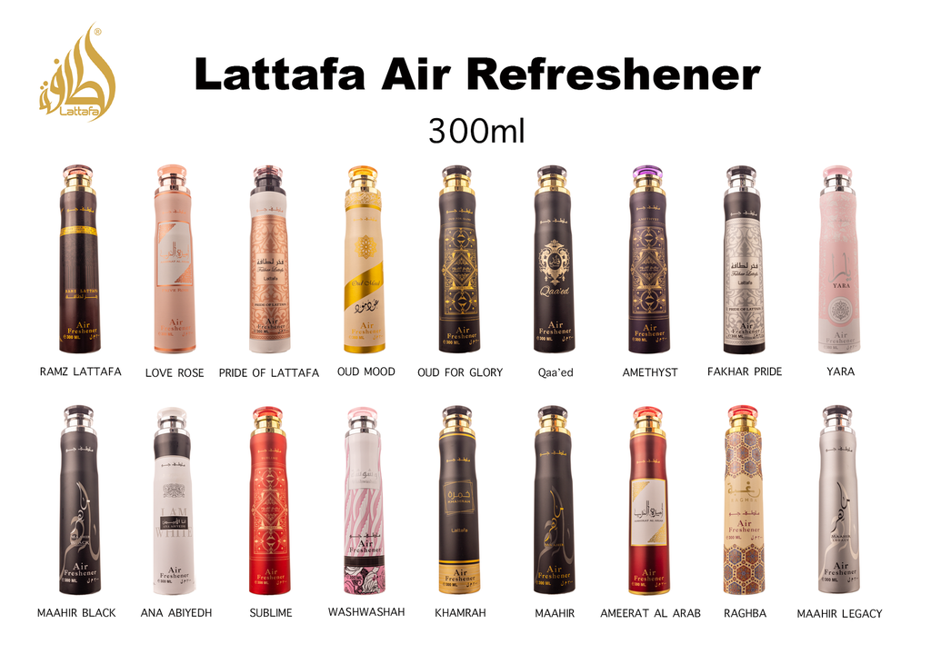 LATTAFA AIR FRESHENERS 300ML