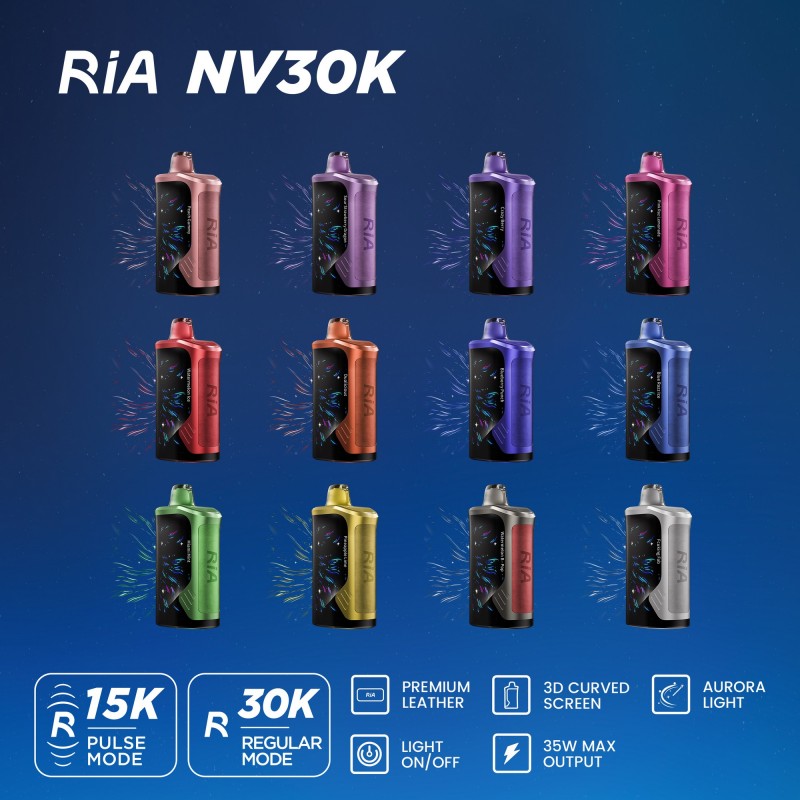 GEEK BAR RIA NV30K 5% DISPOSABLE 30000 PUFFS BOX OF 5