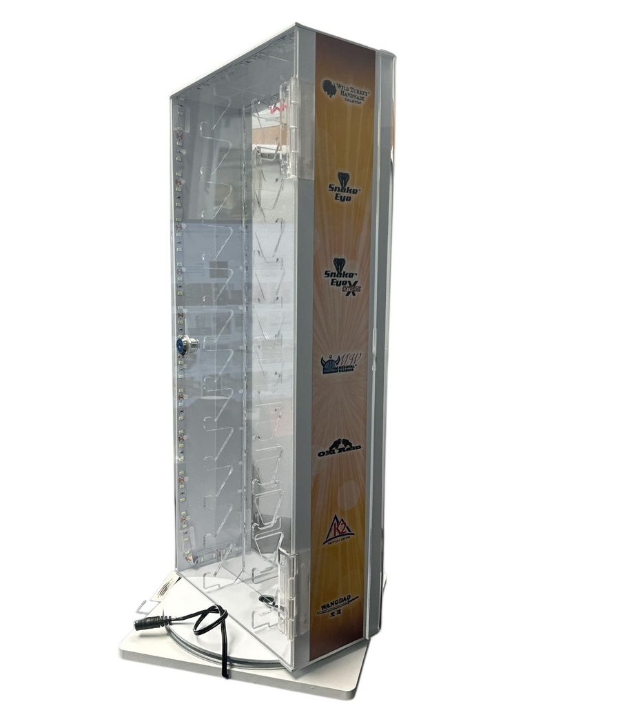 KNIVES COUNTERTOP DISPLAY WITH LED LIGHTS NO KNIVES 24CT