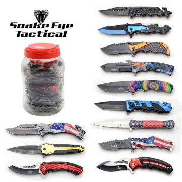 SPRING ASSISTED FOLDING KNIVES 24CT