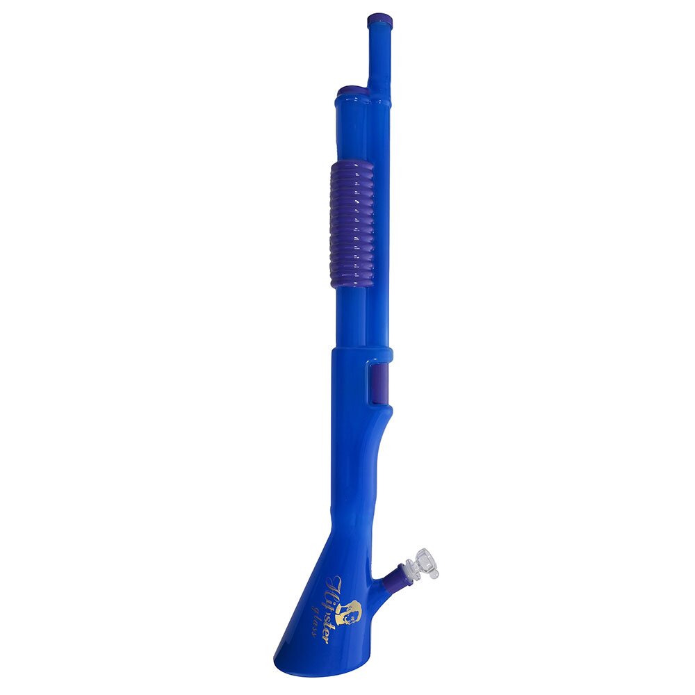 HIPSTER  SHOTGUN STYLE GLASS WATER PIPE