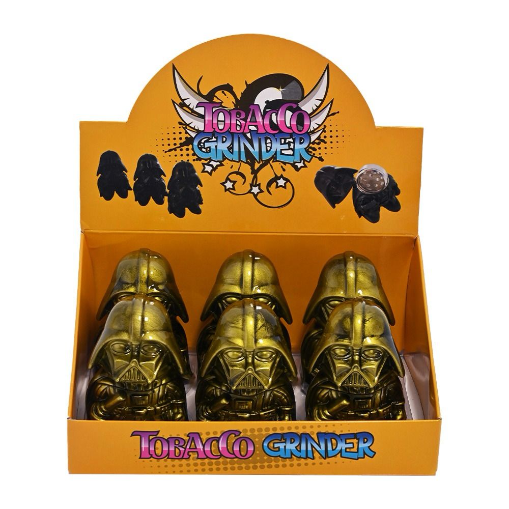 HIPSTER WARRIOR SKULL DESIGN GRINDER BOX OF 6