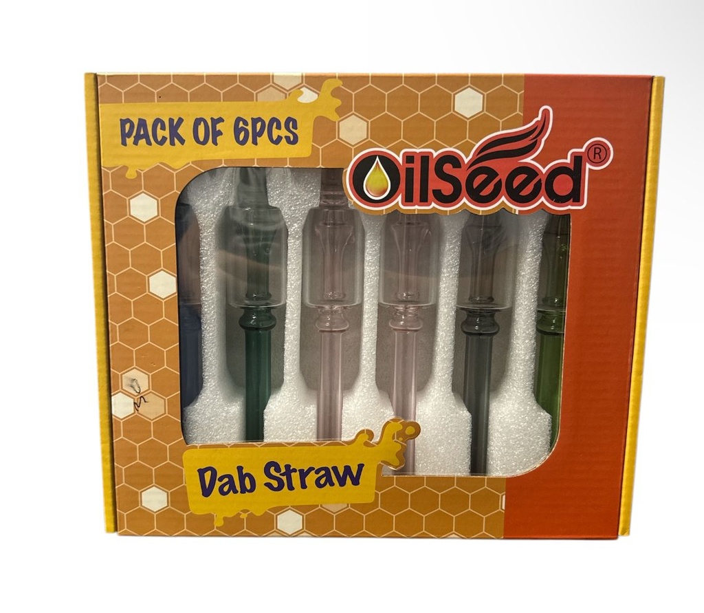 OILSEED 7 DAB STRAW 6.5 INCHES BOX OF 6