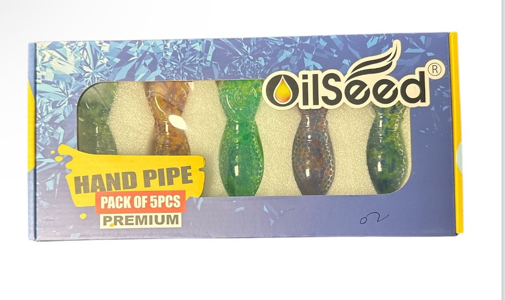 OILSEED FREEZABLE WATER BEAD FILLED HAND PIPE ZTC-D024 BOX OF 5