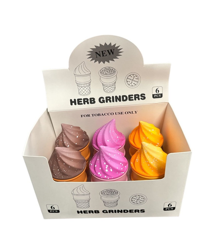 ICE CREAM PLASTIC GRINDER BOX OF 6