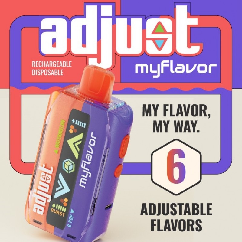 ADJUST MYFLAVOR BY LOST MARY 5% DISPOSABLE 40000 PUFFS BOX OF 5
