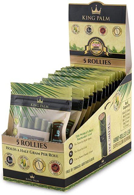 KING PALM 5 ROLLIES 15PC/1CT [1CT/00BX]