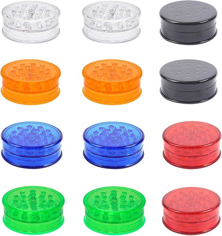 SUPREB PLASTIC HERB GRINDER 12PC/1CT [1CT/18BX]