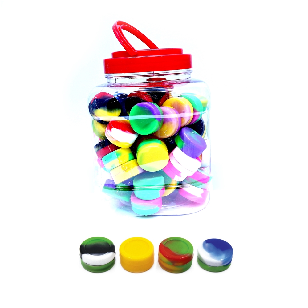 SILICONE SAFE CAN MINI SOLID SWIRLS IN A JAR 70PC #30393