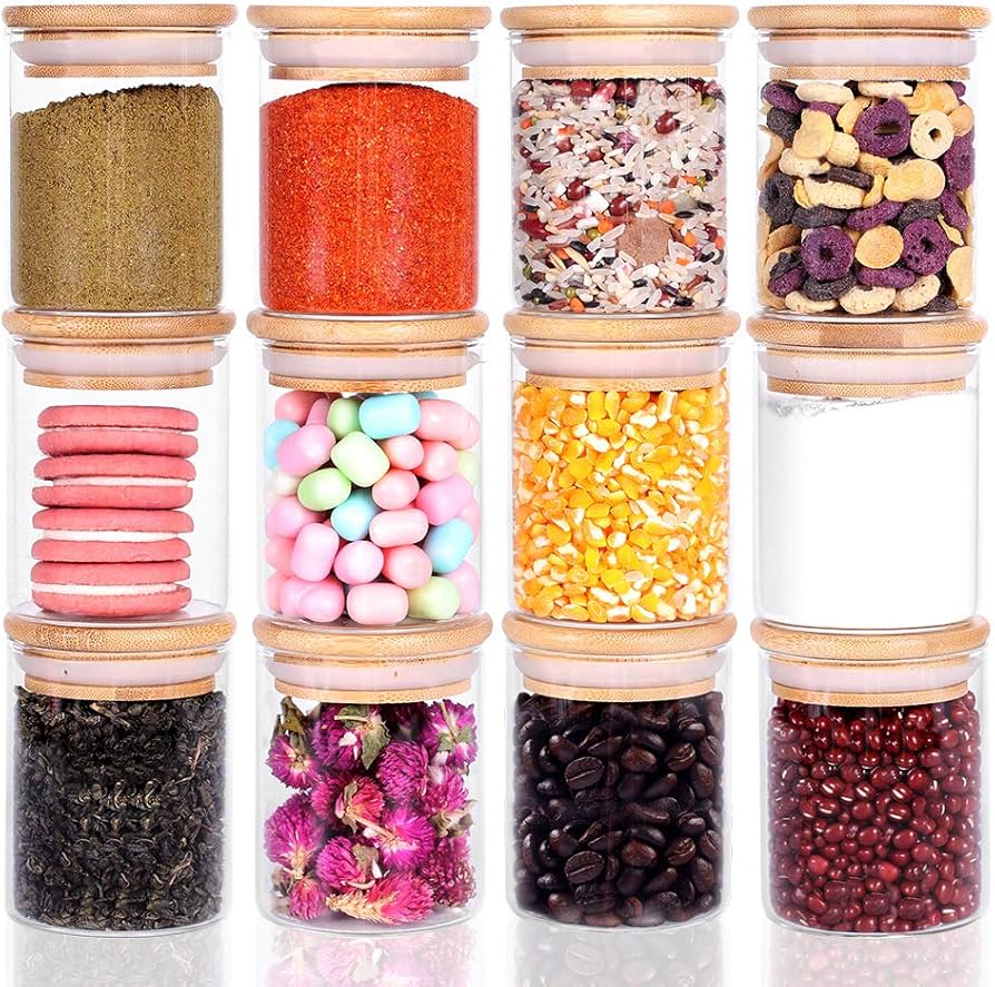 GLASS STORAGE HEAVY DUTY SMALL JARS 12PC/1CT [1CT/12BX] #30434