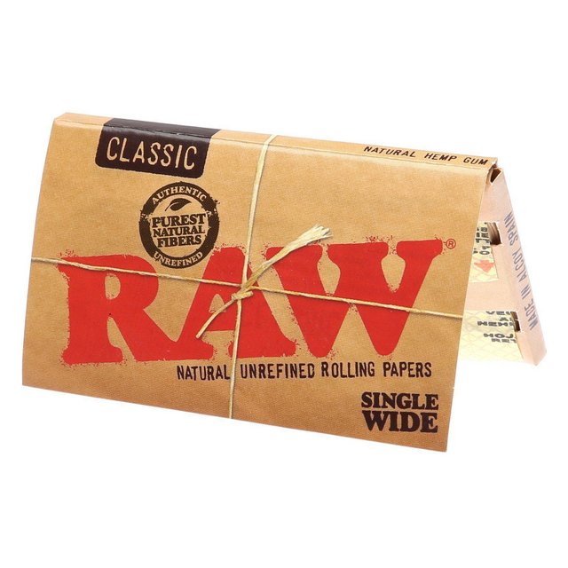 RAW SINGLE WIDE CLASSIC PAPERS 25CT