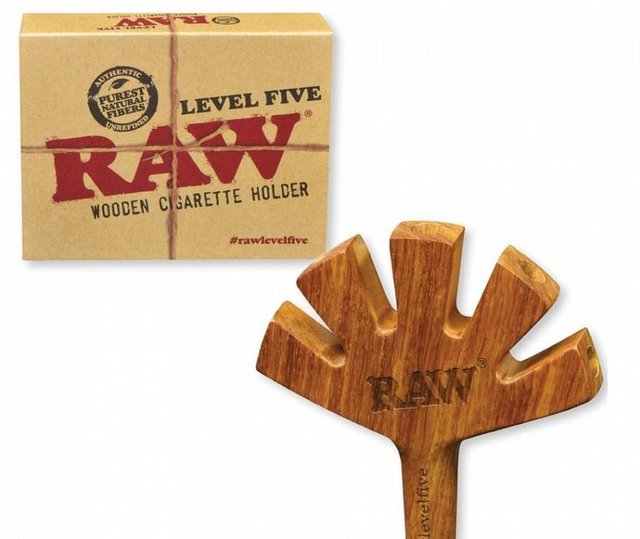 RAW LEVEL FIVE WOODEN CIGARETTE HOLDER 1CT [1CT/00BX]