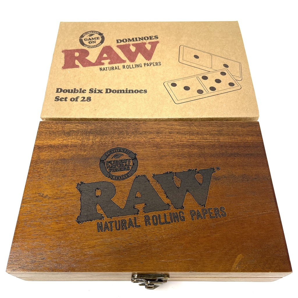 RAW DOUBLE SIX DOMINOES SET OF 28 1CT [1CT/00BX]