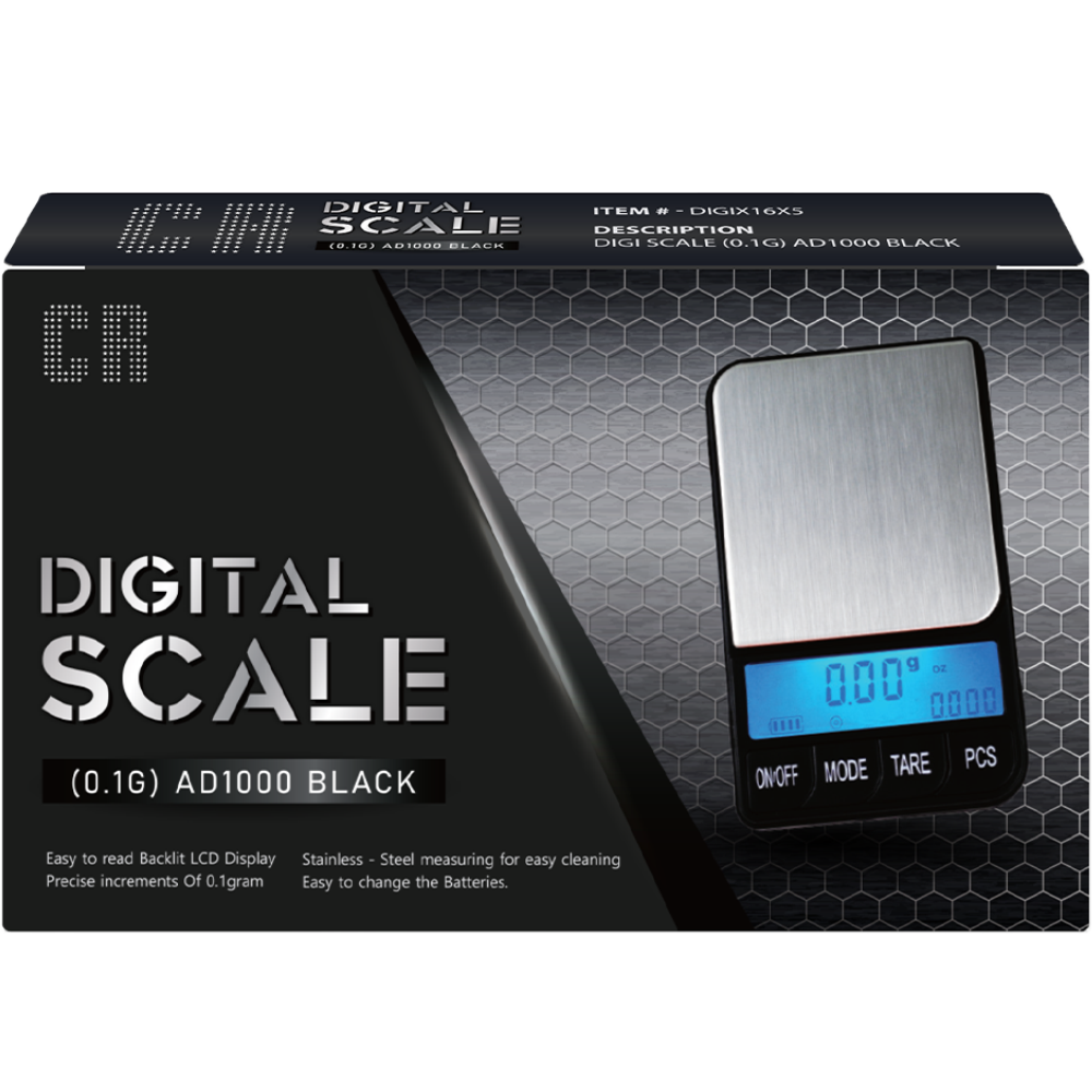 AD1000 BLACK CR DIGITAL SCALE 0.1G