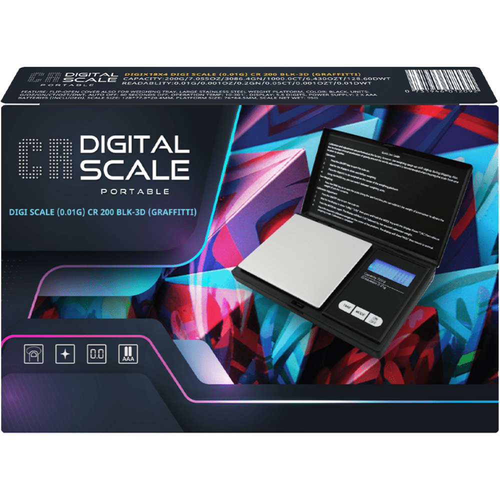 CR200 BLK 3D GRAFFITTI CR DIGITAL SCALE 0.01G