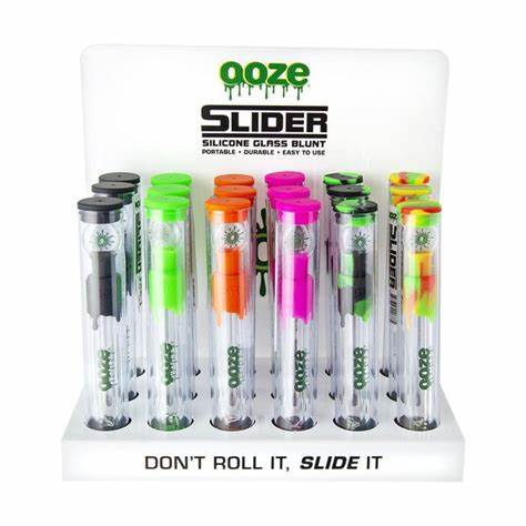 OOZE SLIDER GLASS BLUNT DISPLAY 18PC/1CT [1CT/00BX]