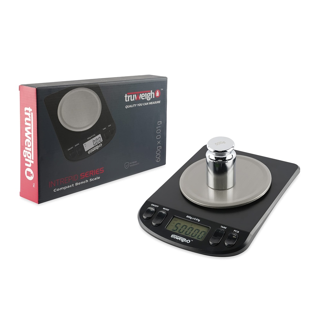 TRUWEIGH INTREPID SERIES SCALE W/CALIBRATION 600G X 0.01G