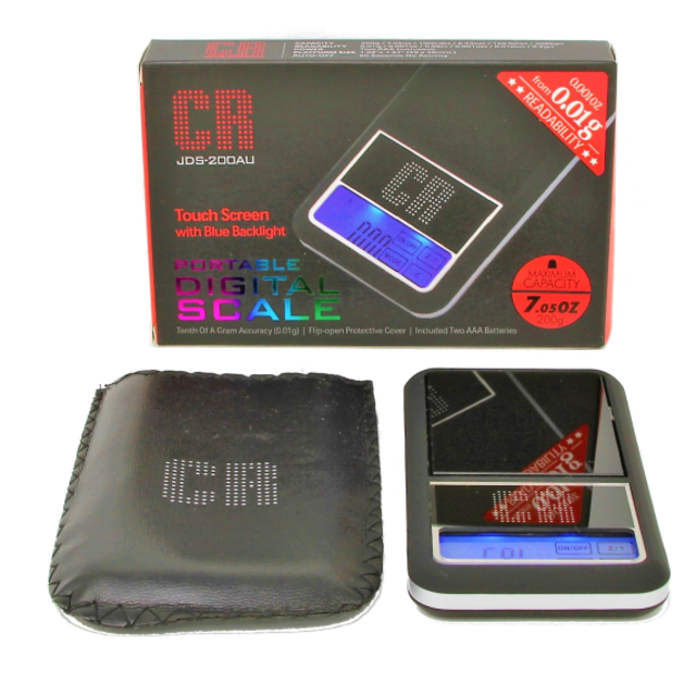 CR JDS200AU TOUCH SCREEN PORTABLE DIGITAL SCALE 200G X 0.01G